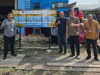 Bupati Beltim Lakukan Monitoring Pos Samsat Kelapa Kampit, Pantau Langsung Pelayanan Pajak Daerah